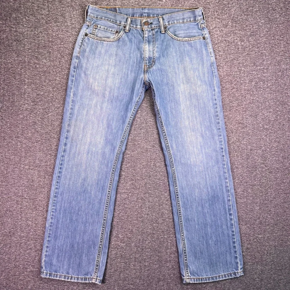 Levis 559 Jeans Men 33x29 Relaxed Straight Light Blue Denim Casual Classic Tag32